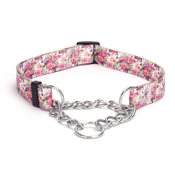 haoyueer Martingale Dog Collar - Stainless Steel Chain, No Pull