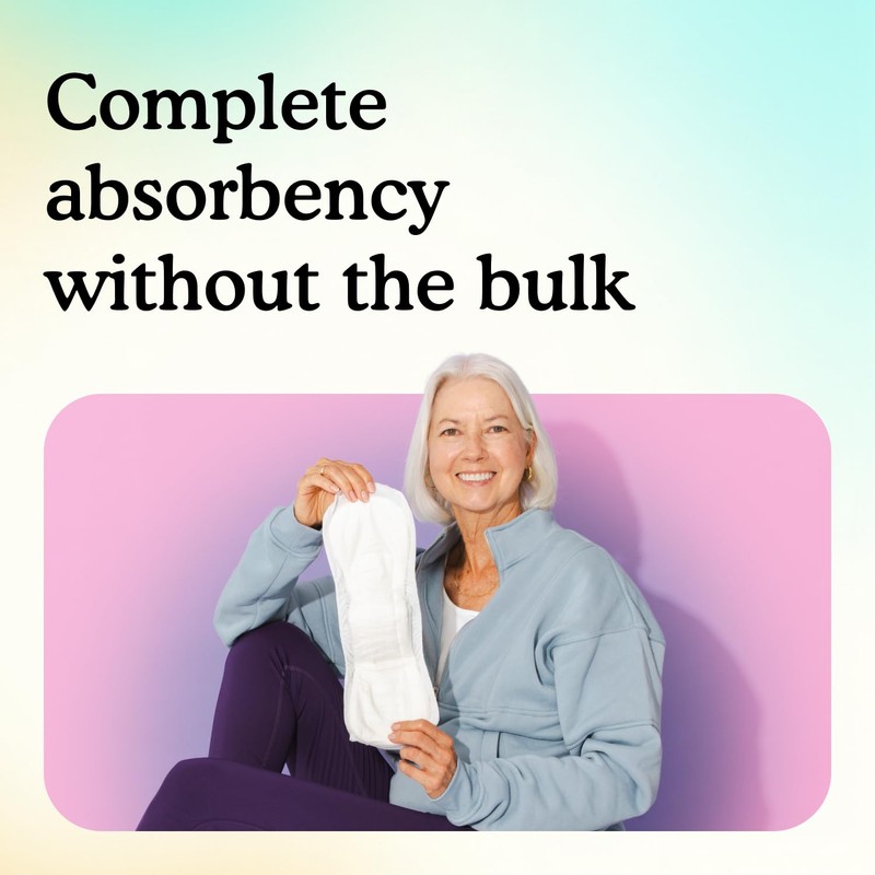 Because Incontinence Pads for Women – Moderate Absorbency for Light