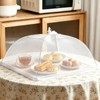 2 Pcs Food Covers Mesh Pop Up,Reusable and Collapsible Food
