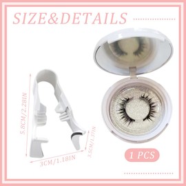 LQIOACU 1 Paar Magnetische wimpern, Wimpern magnetisch, Magnetic lashes, Kein Kleber erforderlich Wimpern Magnetic