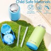 Fimibuke Kids Insulated Water Bottle with Straw Lid & Handle