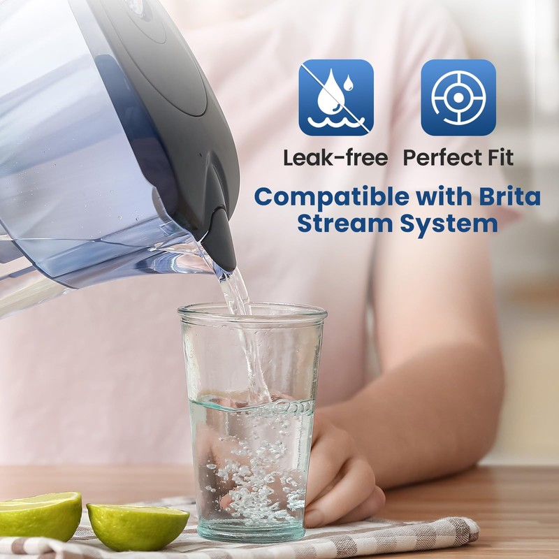 GOLDEN ICEPURE JFC014 Replacement for Brita® Stream Pitcher Water Filter,