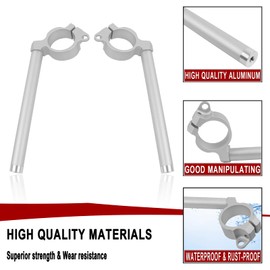 Aluminum Fork Clip ons Handle Bars Motorcycle Handlebars Clip On Replacement for Kawasaki ZX6R ZX 6R 2009-2014