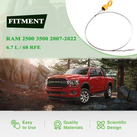 Covnikyer Transmission Fluid Dipstick Compatible with Dodge Ram 2500 3500 2007-2022 6.7L 68RFE Replacement Transmission Fluid Level Indicator 53034117AB