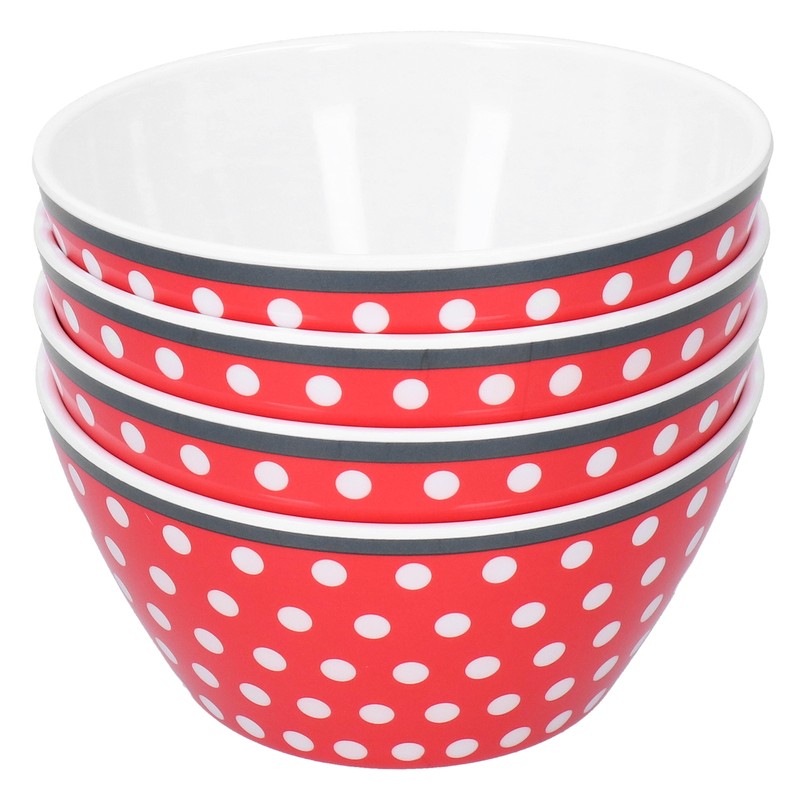 4PCS 6in Salad Bowl Dinner Serving Bowl Sets Kitchen Imitation