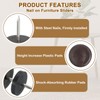 sourcing map Nail on Furniture Sliders, 24Pcs Plastic Chair Glides