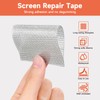 HOFUDON 4in X 20ft Window Screen Repair Tape Grey- Heavy
