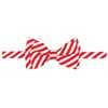 Retreez Striped Woven Microfiber Pre-tied Boy's Bow Tie - Red