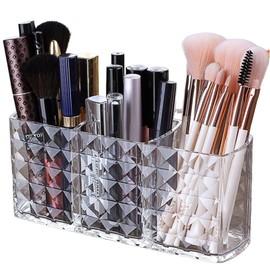 SUpoetry Makeup Brush Holder, Make Up Organiser, Cosmetic Organiser, Ideal for Organising Your Dressing Table with Meaningfully Placed Makeup Utensils