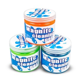 MAGNIFC Car Cleaning Gel (Pack of 3) - Reusable Automotive Dust Cleaner for Interior, Vents, Dashboard - Multipurpose Putty for Car, Electronics, Keyboards (250g x 3)