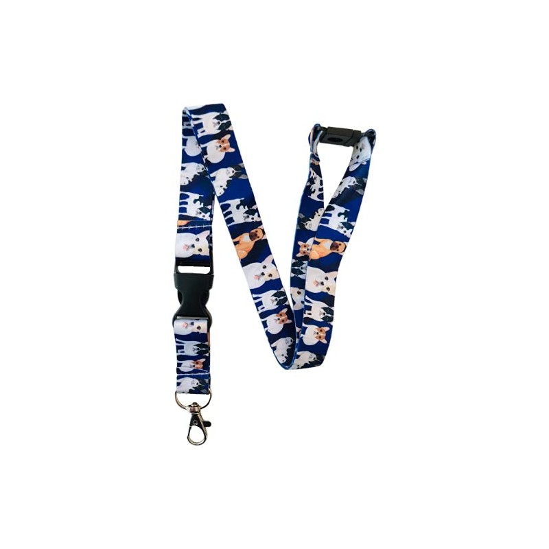 PAC Supplies Global French Bulldog Neck Lanyard With Safety Breakaway