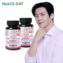 NutriDay (현대Hmall)뉴트리디데이프리미엄 저분자 피쉬 콜라겐 타블렛 90정 x 2개 (6개월분) (N Hyundai Hmall) Nutri-D Day Premium Low Molecular Fish Collagen Tablet 90 Tablets x 2 (6 Months Supply)