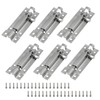 LDEXIN 6Pcs Barrel Bolt, Upgrade 2.36 Inches/60mm Slide Latch Lock,