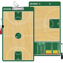 JIESENG Dry Erase Coaching Board for Premium Basketball Tactics,Green