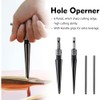 Bestgel 2pcs Tapered Reamer, Straight Flute T Shape Hand Tapered