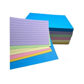 300 Pcs Flash Cards，Ruled Index Cards Record Cards Colored Paper Revision Cards Colourful Paper Index Cards for School Study Office Working School Learning