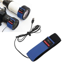 USB Lens Warmer, Lens Heater with 3 Adjustable Temperatures, Dew Heating Strips Prevents Mist and Condensation for Astrophotography with Telescopic Cameras (425 mm)