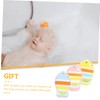 Vaguelly 3pcs Newborn Shower Towel Adorable Bath Scrubbers Bathing Balls