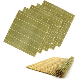 Tapete Para Sushi Bambu Natural Cocina 24 X 24 Cm 6 Piezas