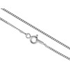 Aka Gioielli® - 925 Sterling Silver Rhodium-Plated Curb Chain 1.3