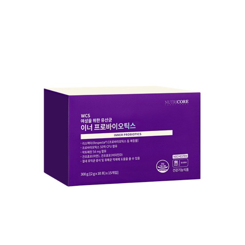 Nutricore Lactobacillus Inner Probiotics for Women 30 Packets Respecta Vaginal