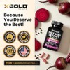 X Gold Health Cápsulas De Extracto De Raíz De Remolacha