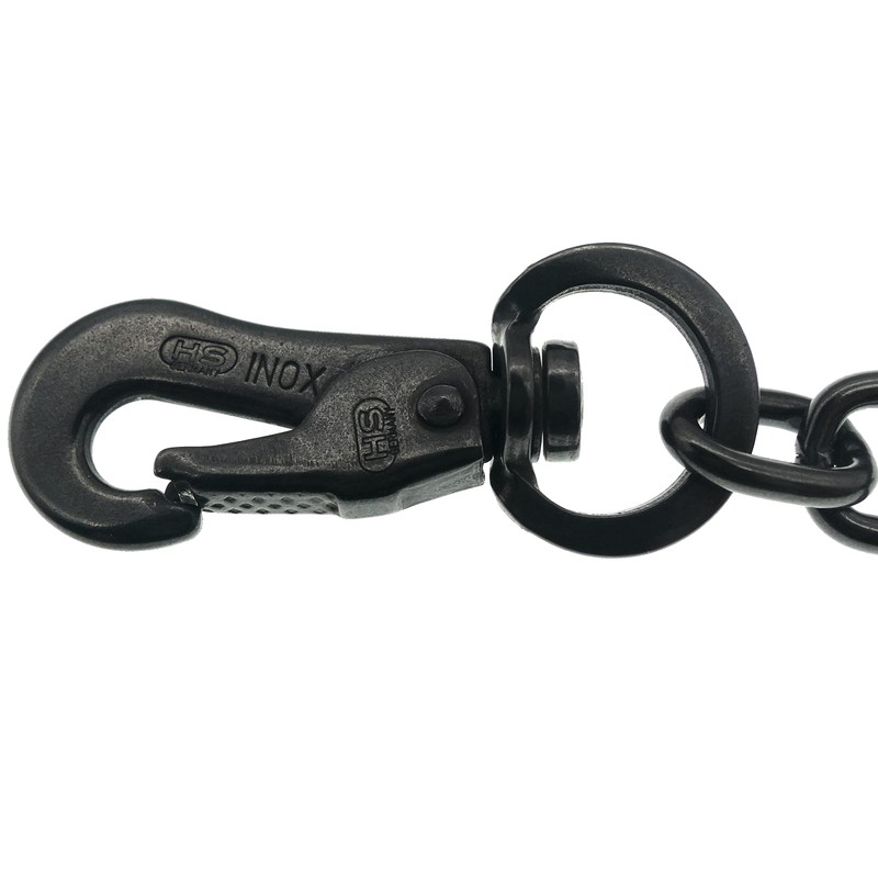 Herm Sprenger Black Stainless Steel Adjustable Fur Saver Dog Chain