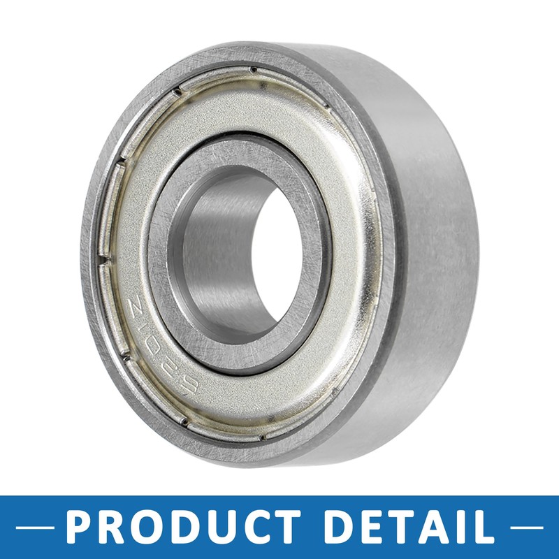 A ABSOPRO Ball Bearing Double Shielded 6201ZZ 12x32x10mm Chrome (Set
