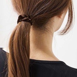 6 PCS Hair Ties Wig Braided Mini Rubber Bands Braided Wig Hair Tie Faux Wig Elastic Hair Band Ponytail Holders Rope Ring for Women Girls Teens Hair Accessories