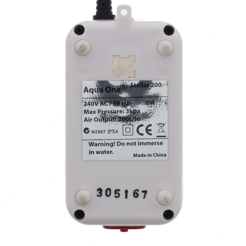 Aqua One Stella 200 L/Hour Stella Air Pump Aquarium