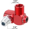 4Pcs 360 Degree Air Hose Connector 1/4in NPT Thread Industrial