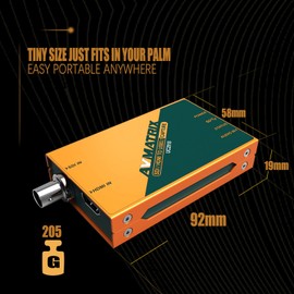 Avmatrix SDI/HDMI to USB3.0 Video External Capture Card for Streaming Uncompressed (YUY2) 1080P60 Play and Pluy with OBS Twitch YouTube for Church Live Streaming Tele-Conference Tele-education