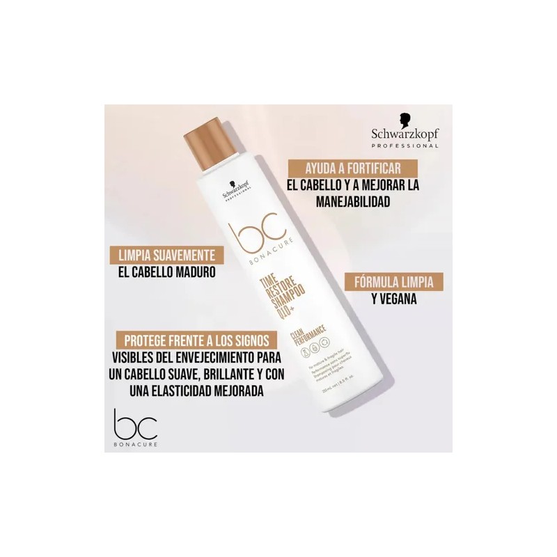 Shampoo Bonacure Time Restore Rejuvenece El Cabello 250ml