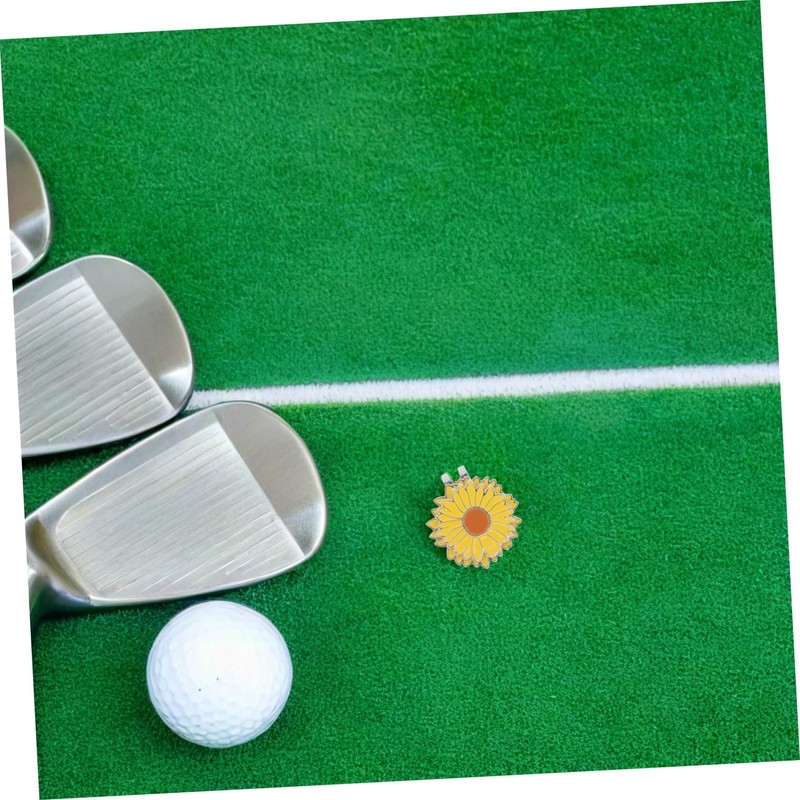 FOMIYES Golf Hat Clip with Flower Ball Marker Stylish Metal