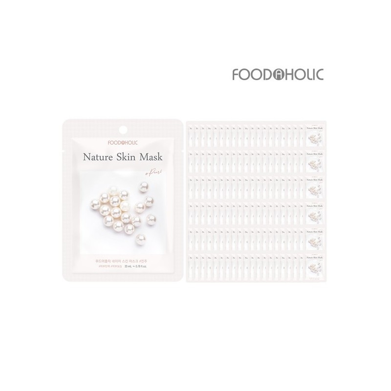 Food Aholic Nature Skin Pearl Mask Pack (100 Sheets) /
