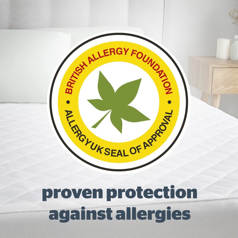 Silentnight Anti-Allergy Mattress Protector – Mattress Cover Bed Pad Topper