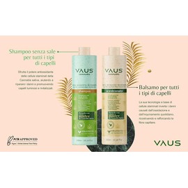 VAUS | Sparpack nach dem Glätten | Shampoo und Spülung ohne Sulfate und Parabene – vegan, umweltfreundlich und biologisch abbaubar | geeignet für alle Haartypen