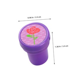 SHINEOFI Cute Plastic Valentine Stamps 20pcs Mini Stamps for Kids Bulk Stampers Pre-Inked Ink Pad