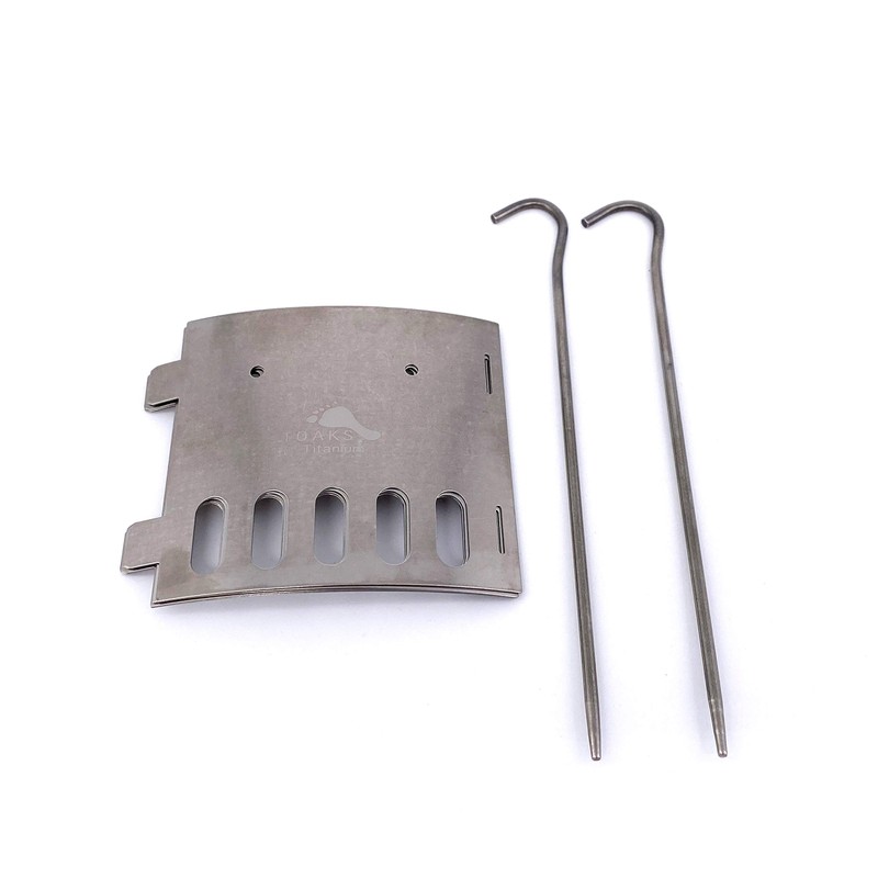 TOAKS TiStand Titanium Alcohol Stove Dual Stand & Windscreen