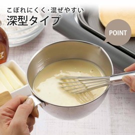 Shimomura Kihan 39783 Bowl, Made in Tsubame Sanjo Japan, Stainless Steel, Scale, Spout, Firm Handle, Food Preparation