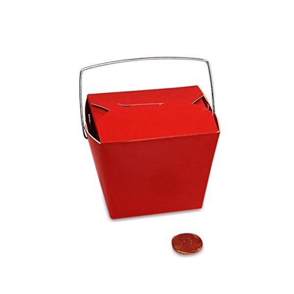 Red Chinese Take Out Boxes | Quantity: 24 | Width: