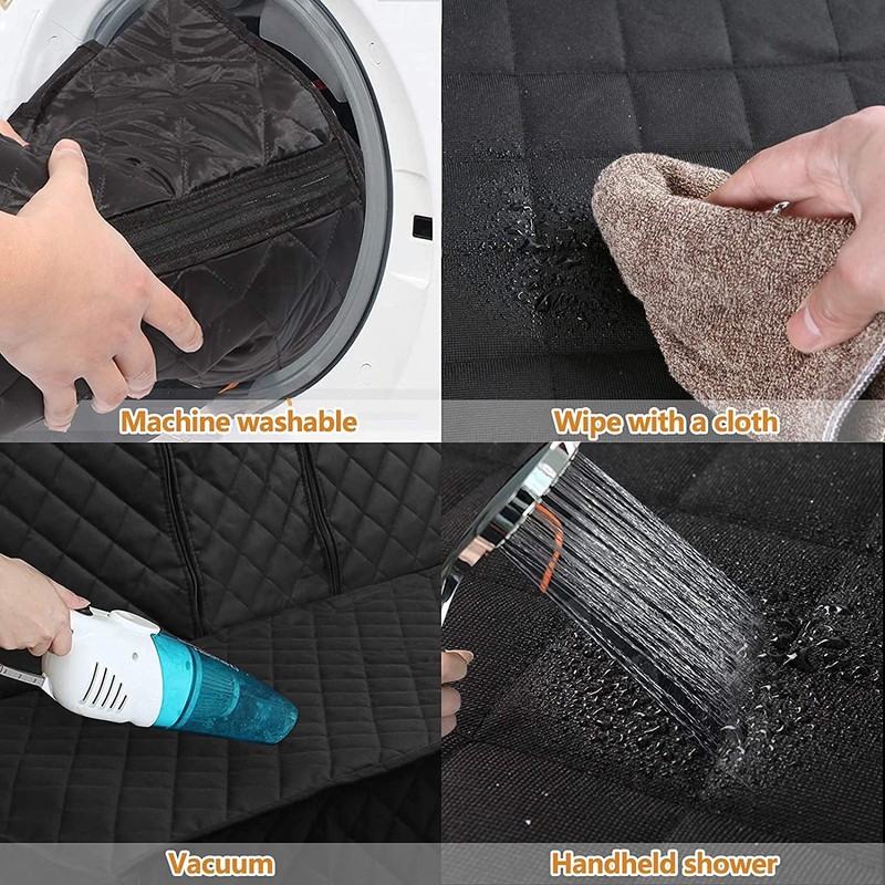 JSTHT Dog Car Seat Covers for Back Seat Waterproof Bench