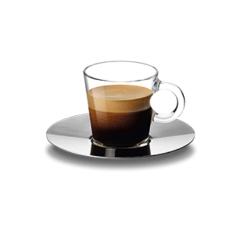Nespresso View Espresso Small Glass Cup plus Saucer