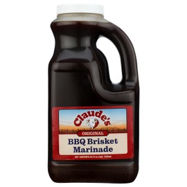 Claudes Brisket Marinade Sauce - BBQ Sauce, Meat Tenderizer, Steak Sauce (64 FL Oz)
