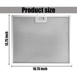 WB02X27203 Range Hood Grease Filter Compatible with GE Range Hood Models JVX5360DJ1BB JVX5360DJ1WW JVX5360SJ1SS JVX5365SJ1SS JVX5365SJ2SS（2 PCS）