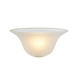 Aspen Creative 23505-01 Replacement Frosted Glass Shade for Medium Base Socket Torchiere Lamp, Swag Lamp, Pendant, 1 Light Wall Sconce & Island Fixture, 9-5/8" Diameter x 4-1/8" High, 1 Pack