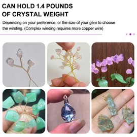 Nevixtal Handmade Crystal Trees,Bonsai Tree Foundation,Gemstone Trees,Stone Tree,Artificial Tree Trunk for Pearls,Colorful Crystal,Turquoise Gemstone,Etc.