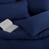 Aisbo Dark Midnight Blue Pillow Cases 2 Pack - Dark