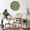 HZDHCLH 25 cm Silent Wall Clock without Ticking Sweeping Second