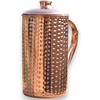 Pure Copper Hammered Water Jug for Ayurveda Health Benefits -